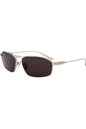 Balenciaga Tilbehør, Herre, Brun, 63 MM, Klassiske brune firkantede solbriller UV-beskyttelse