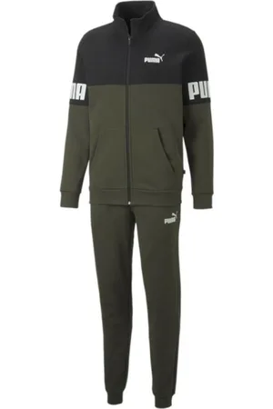 PUMA Sport, Herre, Flerfarvet, M, Uld, Grøn Sort Tracksuit Herre Stilfuld Model