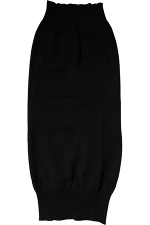 Dolce & Gabbana Tilbehør, Herre, Sort, ONE SIZE, Cashmere, Luksuriøst Cashmere Strikket Halsvarmer Tørklæde