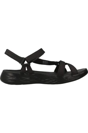 Skechers Sko, Dame, Sort, 40 EU, Brilliancy Flade Sandaler til Kvinder