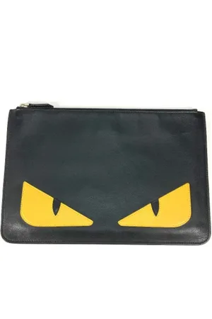 Fendi Pre-owned, Dame, Sort, ONE SIZE, Tyl, Pre-owned Laeder fendi-tasker