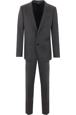 Dolce & Gabbana Jakkesæt, Herre, Grå, S, Grå Kjoler med Slim Fit