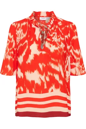Saint Tropez Bluser & Skjorter, Dame, , M, Water Blooms Khloesz Bluse