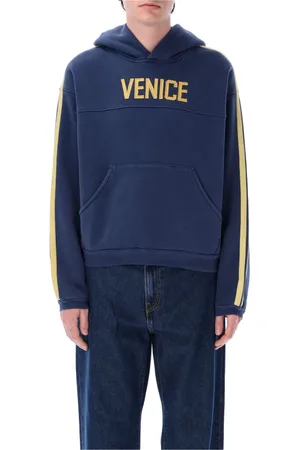 ERL Sweathshirts & Hoodies, Herre, Blå, L, Bomuld, Blå Strikvarer Venice Football Hoodie