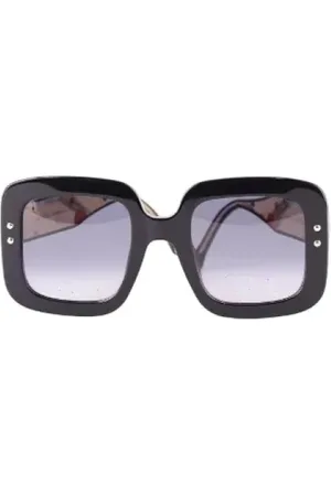 Carolina Herrera Pre-owned, Dame, Sort, ONE SIZE, Tyl, Pre-owned Plast solbriller