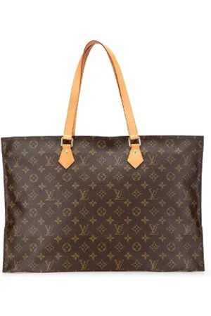 LOUIS VUITTON Pre-owned, Dame, Brun, ONE SIZE, Tyl, Pre-owned Canvas totes