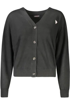 Guess Strik, Dame, Sort, S, Uld, Sort V-hals sweater til kvinder