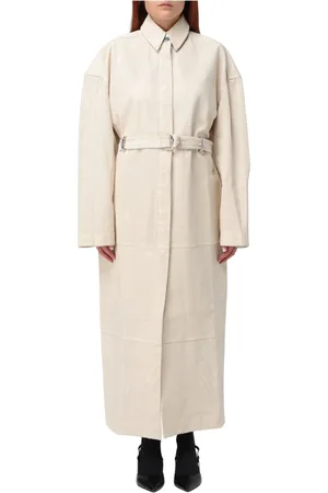 Sportmax Frakke, Dame, Gul, 2XS, Uld, Stilfuld Trench Coat Antiope1234