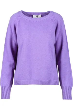 SOLOTRE Strik, Dame, Lilla, 2XL, Uld, Uldstrik Trøje