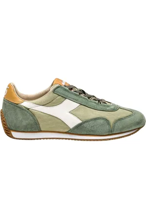 Diadora Sko, Herre, Grøn, 41 EU, Canvas Stone Wash Sneakers
