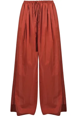 Jucca Bukser, Dame, Rød, XS, Bomuld, Bred Muslin Bukser med Aftagelige Shorts
