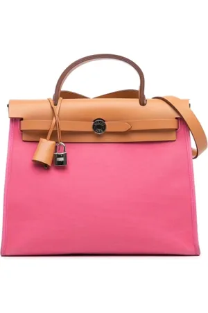 Hermès Pre-owned, Dame, Lyserød, ONE SIZE, Uld, Pre-owned canvas håndtasker