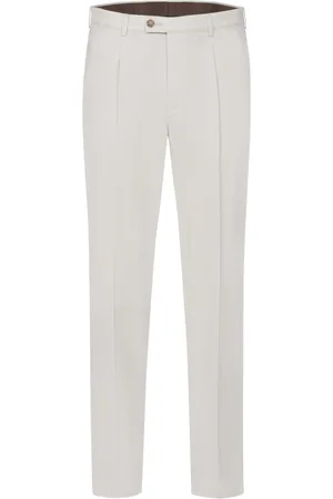Bugatti Bukser, Herre, Hvid, W36 L34, Bomuld, Lys beige bomuld bukser med lommer