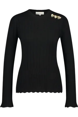 Fabienne Chapot Strik, Dame, Sort, XL, Banda Pullover