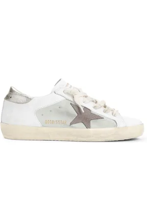 Golden Goose Sko, Dame, Hvid, 40 EU, Uld, Hvide Lædersneakers Stilfuldt Model