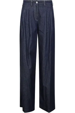 JEJIA Bukser, Dame, Blå, S, Denim, Blå Denim Straight Bukser til Kvinder