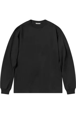 Auralee Sweathshirts & Hoodies, Herre, Sort, 2XL, Uld, Stilfulde T-shirts og Polos