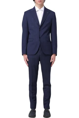 Manuel Ritz Jakkesæt, Herre, Blå, M, Blå Slim Fit Suit