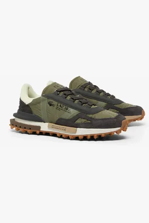 Lacoste Sko, Herre, Grøn, 45 EU, Uld, Grøn Elite Active Sneakers Mænd