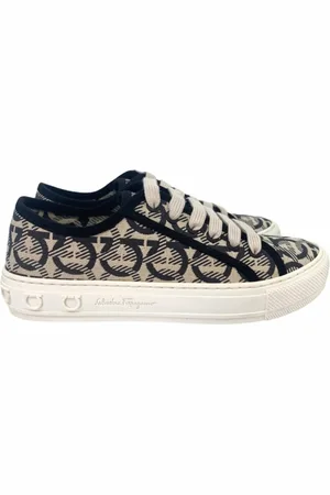 Salvatore Ferragamo Sko, Dame, Flerfarvet, 35 1/2 EU, Uld, Afslappede Sneakers til Hverdagsbrug