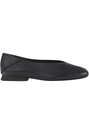 Camper Sko, Dame, Sort, 39 EU, Læder, Sort Læder Ballerina Flats