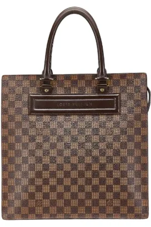 LOUIS VUITTON Pre-owned, Dame, Brun, ONE SIZE, Tyl, Pre-owned Canvas totes