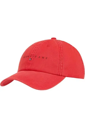 Tommy Hilfiger Tilbehør, Herre, Rød, ONE SIZE, Bomuld, Rød Bomuld Logo Kasket