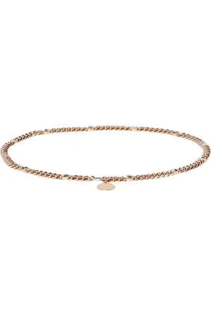 Stella McCartney Tilbehør, Dame, Gul, M, Uld, Luksus Guld-Tone Bælte