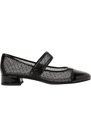 Tory Burch Sko, Dame, Sort, 38 EU, Læder, Sort Dotted Swiss Mary Jane Pump