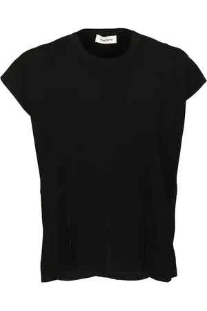 KANGRA CASHMERE Top, Herre, Sort, XS, Polyester, Sort viskose højhalset top