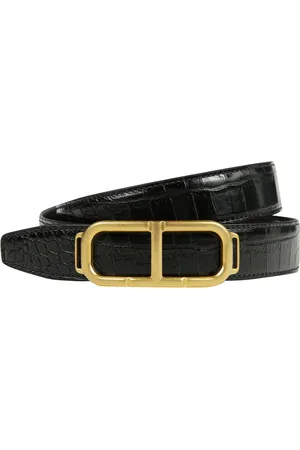 Tom Ford Tilbehør, Herre, Sort, 100 CM, Læder, Læderbælter Kollektion