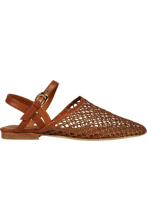 Staud Sko, Dame, Brun, 41 EU, Lysbrun perforeret sandal