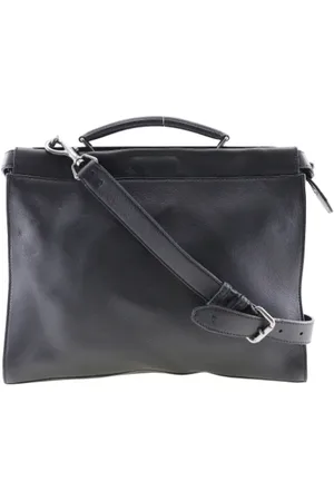 Fendi Pre-owned, Herre, Sort, ONE SIZE, Uld, Pre-owned Laeder fendi-tasker