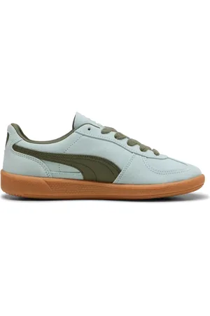 PUMA Sko, Dame, Blå, 36 EU, Læder, Læder Fredelige Palermo Sneakers