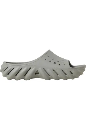 Crocs Sko, Herre, Grå, 39 EU, Komfort Slide Sandaler i Grå