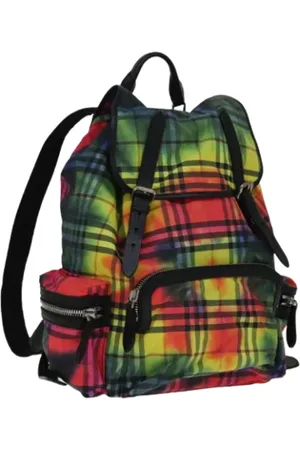 Burberry Pre-owned, Dame, Flerfarvet, ONE SIZE, Nylon, Pre-owned nylon rygsaekke