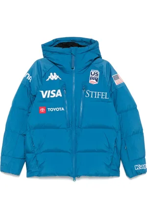 Kappa Sport, Herre, Blå, M, Uld, Ocean Lynlås-Front Udendørs Jakke