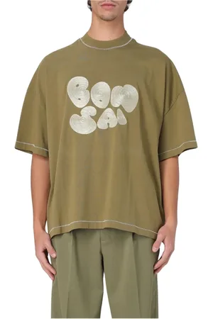 BONSAI Top, Herre, Grøn, L, Bomuld, Broderet Logo T-shirt