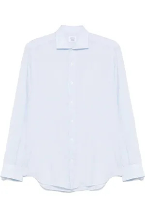 MAZZARELLI Skjorte, Herre, Blå, 3XL, Lysblå Button-Up Skjorte Langærmet