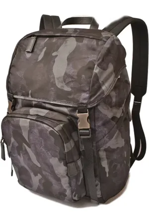Prada Pre-owned, Herre, Flerfarvet, ONE SIZE, Uld, Pre-owned Canvas rygsaekke