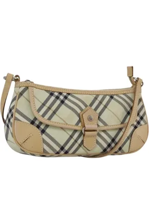Burberry Pre-owned, Dame, , ONE SIZE, Uld, Pre-owned Canvas skuldertasker