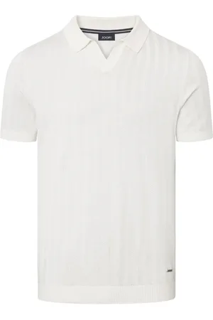 JOOP! Top, Herre, Hvid, 2XL, Herre Finstrik Polo Skjorte