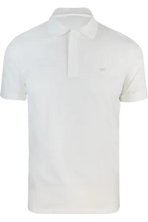 Emporio Armani Top, Herre, Hvid, 2XL, Bomuld, Hvide T-shirts og Polos med Logo