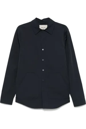 PALTÒ Jakke, Herre, Blå, 2XL, Blå Jakke Klassisk Krave Lange Ærmer