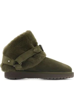 Burberry Sko, Dame, Grøn, 37 EU, Suede, Chubby Suede & Shearling Støvler