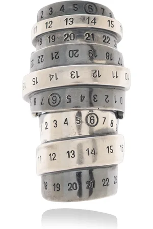Maison Margiela Tilbehør, Dame, Grå, L, Messing ring