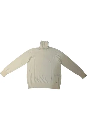 FAY Strik, Dame, Hvid, 2XL, Uld, Langærmet rund hals top