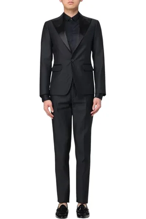 Dsquared2 Jakkesæt, Herre, Sort, XS, Moderne Sort Jakkesæt med Hakrevers