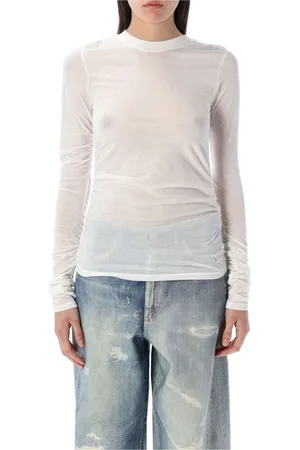 OUR LEGACY Top, Dame, Hvid, M, Bomuld, Hvid Slim Longsleeve T-shirt