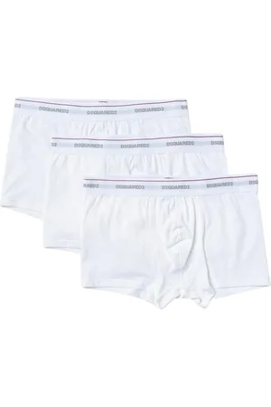 Dsquared2 Undertøj, Herre, Hvid, 2XL, Bomuld, Hvid Boxer Briefs 3Pack